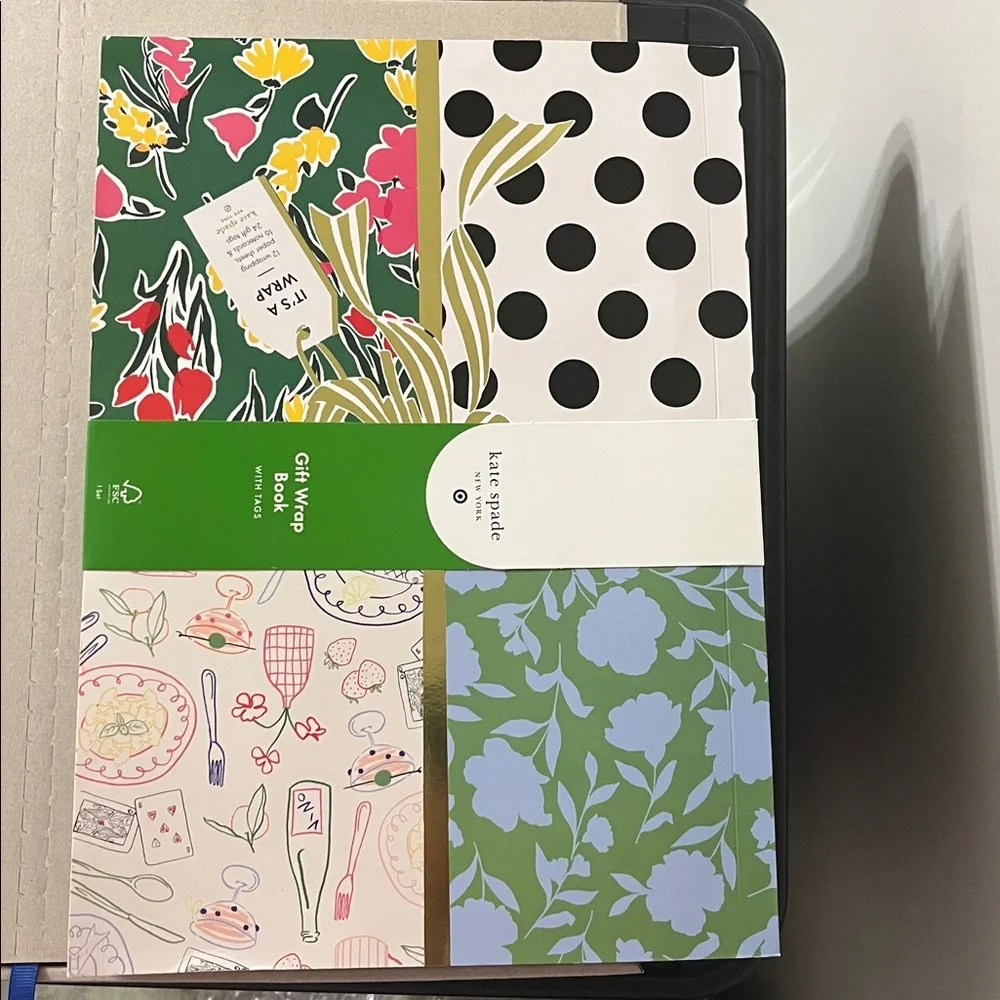 NWT 12 Sheet Gift Wrap Book with Tags - kate spade new york x Target